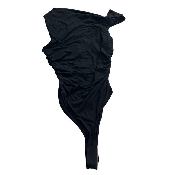 FORE Off Shoulder Bodysuit in Black - Picture 3 of 4